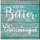 Chincoteague, Virginia | Life is Better Wooden Sign | Wall Art Print on Real Wood