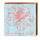 Chincoteague Island, Virginia Flower Wooden Sign | Wall Art Print on Real Wood | Beach House Decor