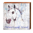Chincoteague Island Horse | Wall Art Print on Real Wood
