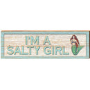 I'm a Salty Girl Mermaid | Wall Art Print on Real Wood
