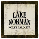 Lake Norman North Carolina Black & White Coaster Set