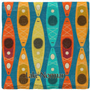 Lake Norman Kayak Pattern Coaster Set