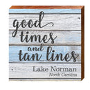 Lake Norman Good Times and Tan Lines | Wall Art Print on Real Wood