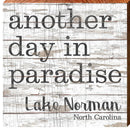 Another Day in Paradise Lake Norman | Wall Art Print on Real Wood