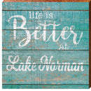 Life is Better at Lake Norman | Wall Art Print on Real Wood
