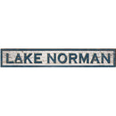Lake Norman Shabby Sign | Wall Art Print on Real Wood