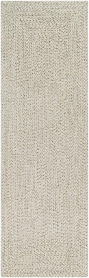 Beige Braided Faux Jute Outdoor Rug