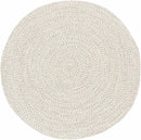 Beige Braided Faux Jute Outdoor Rug