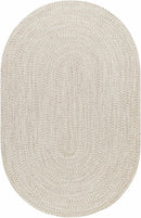 Beige Braided Faux Jute Outdoor Rug
