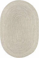 Beige Braided Faux Jute Outdoor Rug