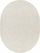 Beige Braided Faux Jute Outdoor Rug