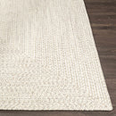 Beige Braided Faux Jute Outdoor Rug