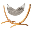 Elipso Outdoor Almond - Weather-Resistant Kingsize Hammock with FSC® certified Larch Stand