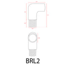 BRL2 - Brass 90° Coupling Accessory for Post/Path Light Fixtures