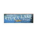 Welcome to Keuka Lake Gone Boating Water Sign | Real Wood Art Print