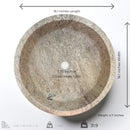 Dark Travertine Sink