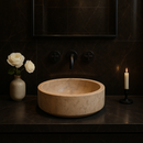 Beige Travertine Sink