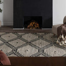 Brownhills Hand Woven Cotton & Wool Area Rug