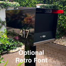 NEW!!!!  QUICK SHIP UptownBox in TEXTURED MATT JET BLACK on BLACK - Modern Mailbox