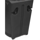 Black 65-Gallon Plastic Urn Rain Barrel with Planter Top