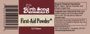 Organic Herbal First Aid Powder for Minor Cuts and Scrapes, with Myrrh, and Yarrow