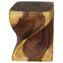 Haussmann Wood Big Twist Coffee Table 16x16x20 in Height Oak Oil