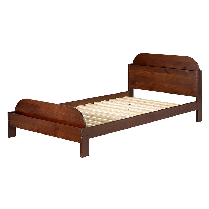 Solid Wood Twin Bookcase Bed