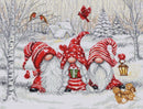 Three Gnomes in Wood BU5050L Counted Cross-Stitch Kit