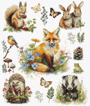 Forest Animals Counted Cross-Stitch Kit by Luca-S BU5057L