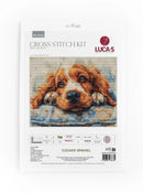 Cocker Spaniel Counted Cross-Stitch Kit by Luca-S BU5058L