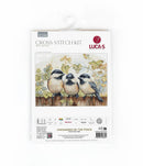 Chickadees On The Fence Counted Cross-Stitch Kit by Luca-S BU5066L