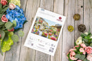 Fiori Caffes Italian Street Café Counted Cross Stitch Kit by Luca-S BU5080L