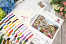 Fiori Caffes Italian Street Café Counted Cross Stitch Kit by Luca-S BU5080L