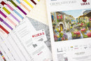 Fiori Caffes Italian Street Café Counted Cross Stitch Kit by Luca-S BU5080L