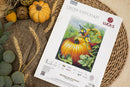 Birdies On Pumpkin Autumn Blue Tits Counted Cross Stitch Kit by Luca-S BU5094L