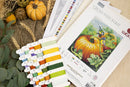 Birdies On Pumpkin Autumn Blue Tits Counted Cross Stitch Kit by Luca-S BU5094L