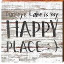 Buckeye Lake is My Happy Place | Wall Art Print on Real Wood
