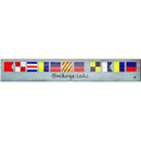 Buckeye Lake Nautical Flags | Wall Art Print on Real Wood