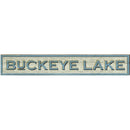 Buckeye Lake White Sign | Wall Art Print on Real Wood