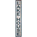 Lake House Shabby Vertical Sign | Wall Art Print on Real Wood