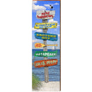 Kent Narrows Beach Sailboat Directional | Wall Art Print on Real Wood