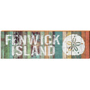 Fenwick Island Sand Dollar Colorful Boards | Wall Art Print on Real Wood