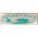 Rehoboth Beach Mermaid Teal | Wall Art Print on Real Wood