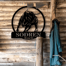 Personalized Bull Ranch Sign