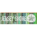 Jersey Shore Sand Dollar Green Boards | Wall Art Print on Real Wood