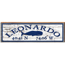 Leonardo Whale White Shabby | Wall Art Print on Real Wood