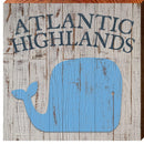 Atlantic Highlands Blue Whale | Wall Art Print on Real Wood