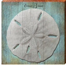 Ocean Grave Sand Dollar | Wall Art Print on Real Wood
