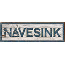 Navesink White Shabby | Wall Art Print on Real Wood