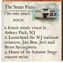 The Stone Pony Definition | Wall Art Print on Real Wood
